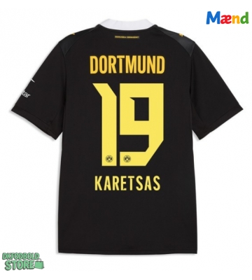 Borussia Dortmund Konstantinos Karetsas #19 Replika Udebanetrøje 2026-27 Kortærmet